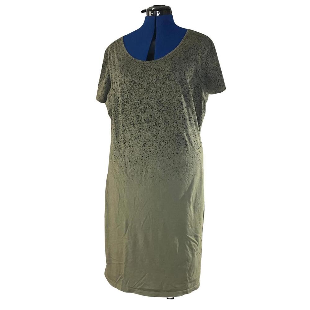 Peruvian Connection Olive Knit Dress XL - Picture 2 of 8